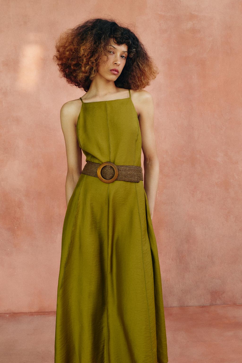 ПЛАТЬЕ МИДИ С ПОЯСОМ