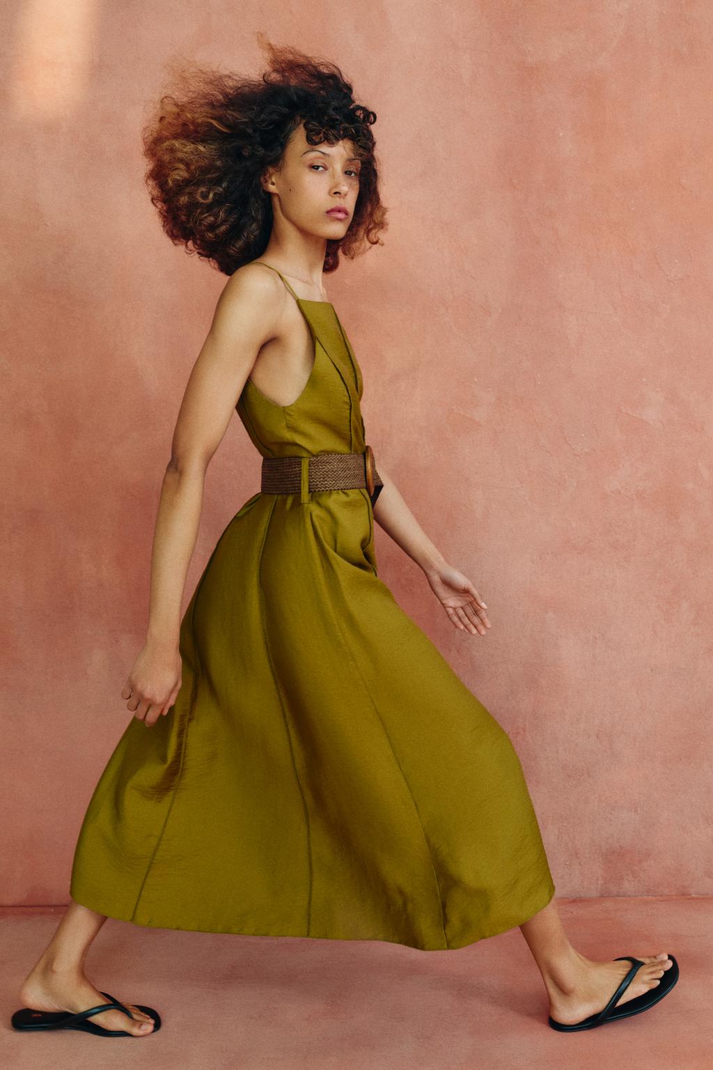 ПЛАТЬЕ МИДИ С ПОЯСОМ