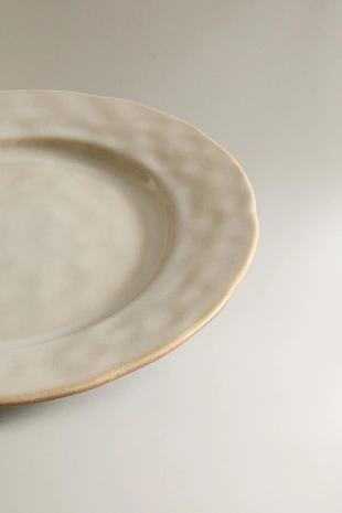 Керамический обеденный тарелка с неровным краем- Заказать в России