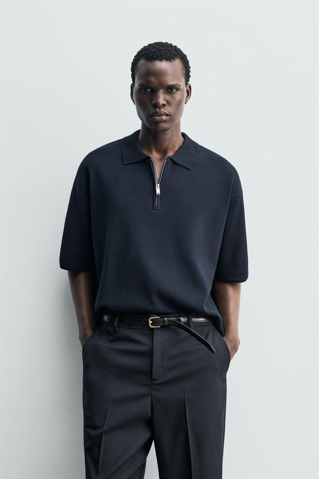 УКОРОЧЕННОЕ ПОЛО НА МОЛНИИ