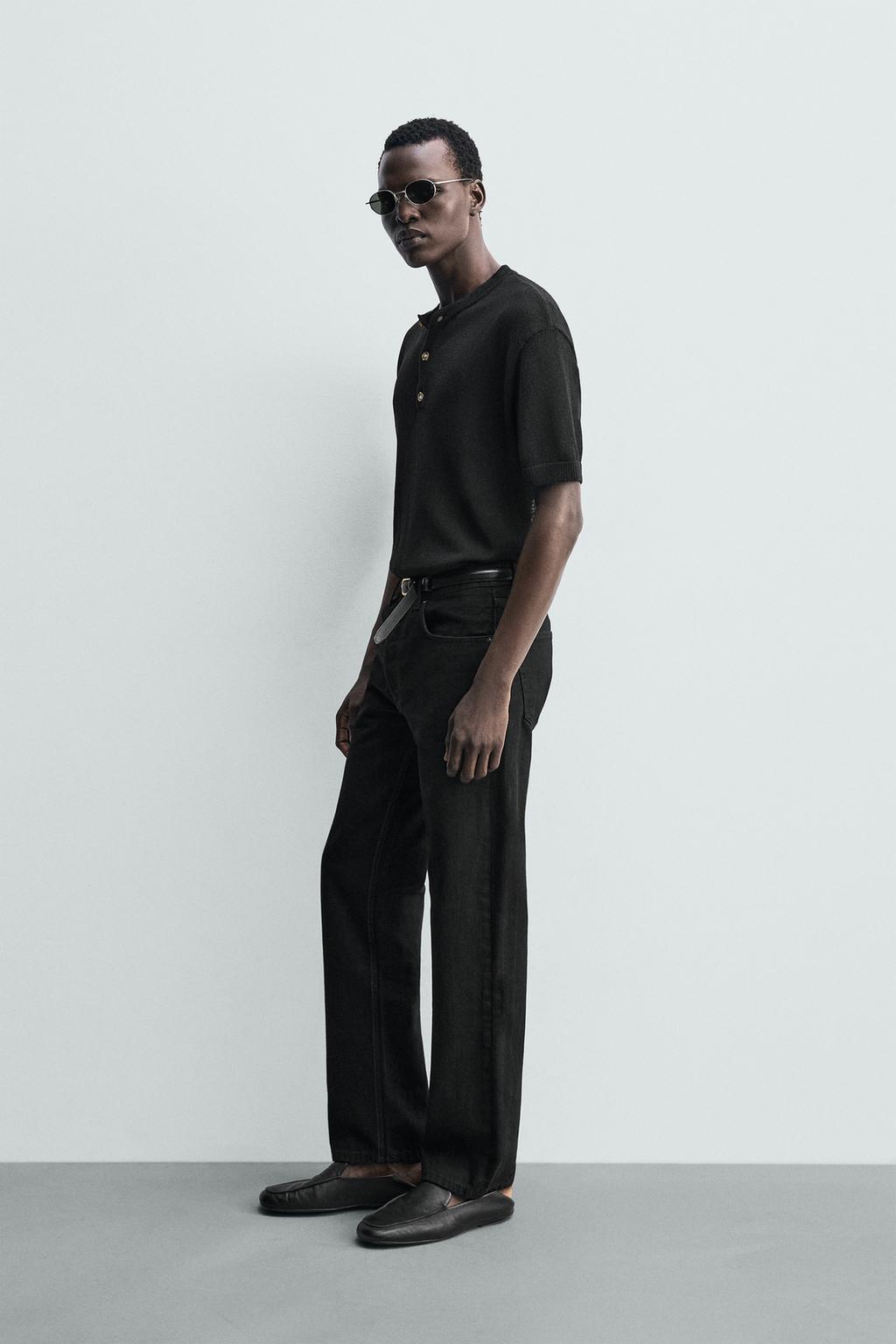 ФУТБОЛКА ИЗ ТРИКОТАЖА С ВОРОТНИКОМ НА ПУГОВИЦАХ