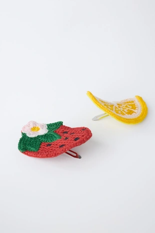 Набор из двух заколок для волос «фрукты крючком»- Заказать в России