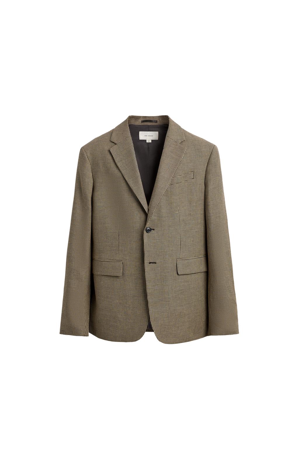 БЛЕЙЗЕР ИЗ ЛЬНА И ХЛОПКА С УЗОРОМ «ГУСИНАЯ ЛАПКА»