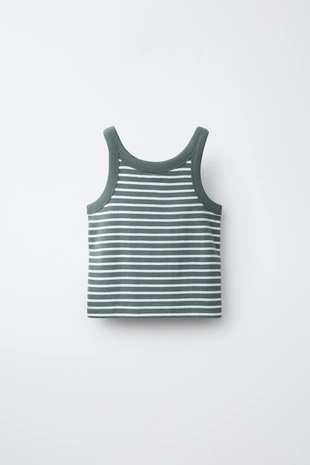 Топ в полоску с аппликацией- Заказать в России