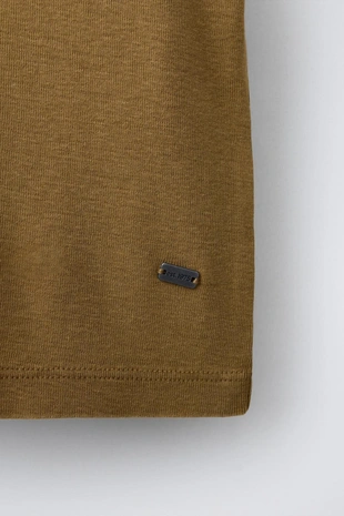 Топ в рубчик с эффектом потертости- Заказать в России