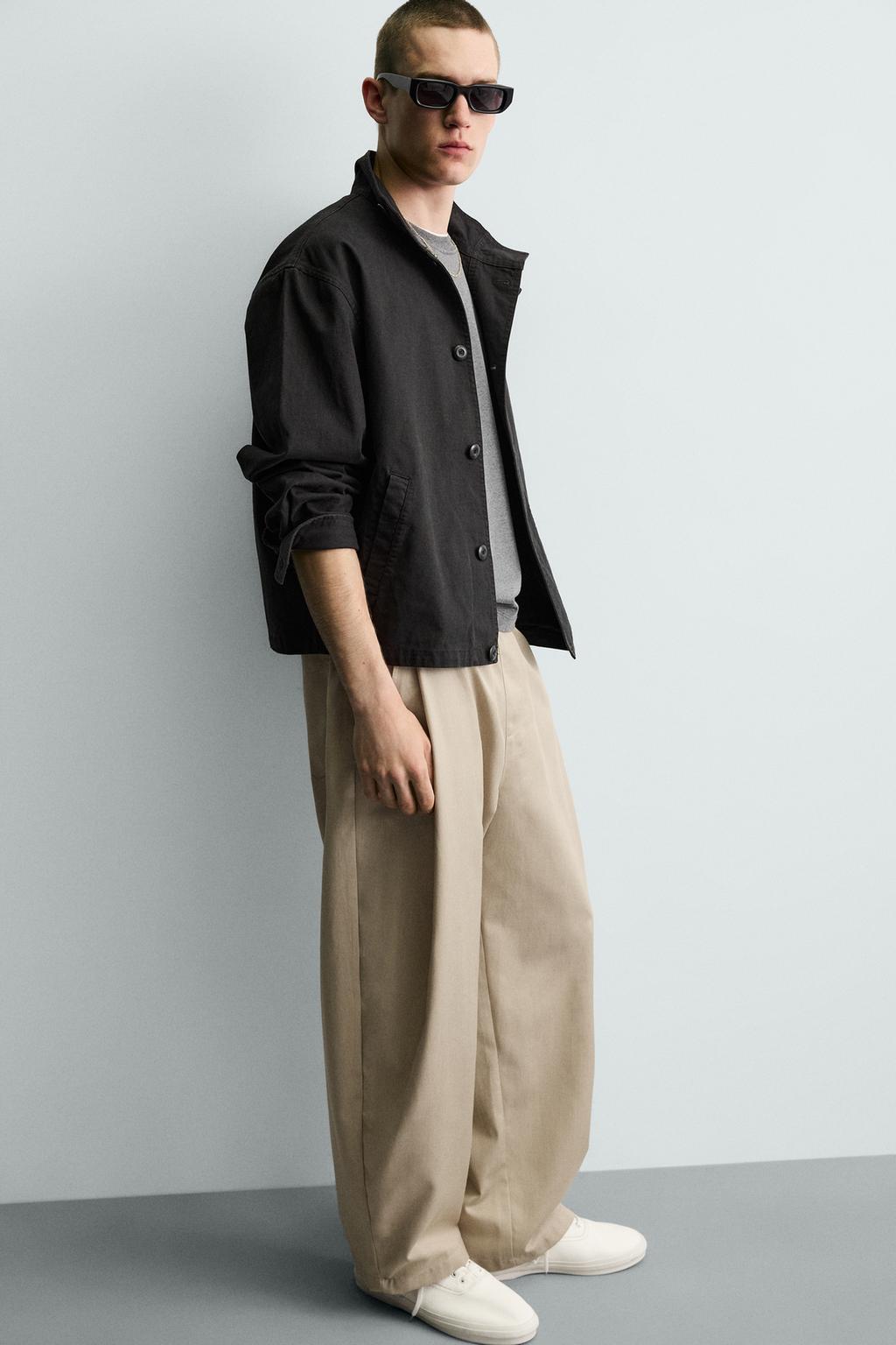 БРЮКИ BALLOON FIT С ЗАЩИПАМИ