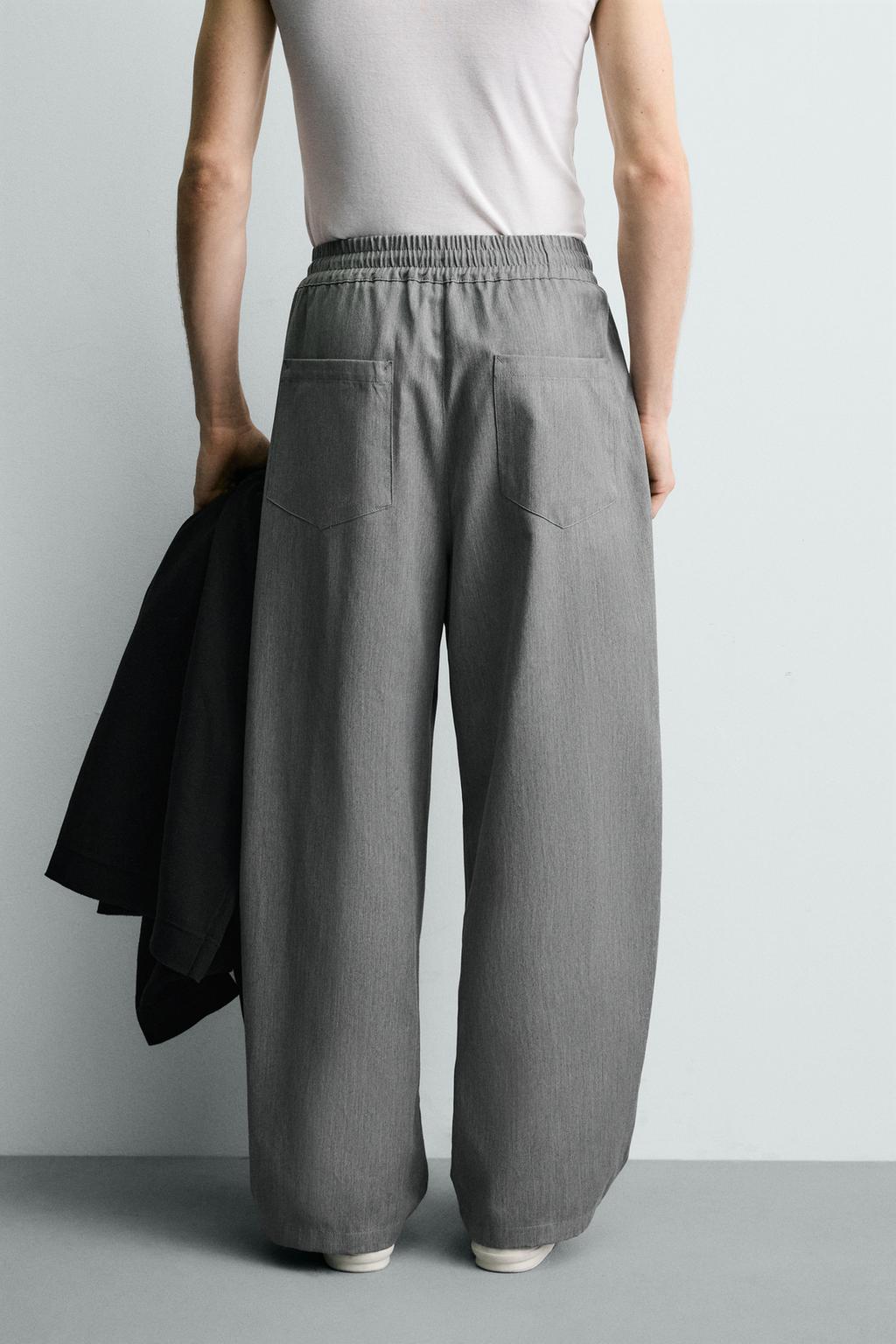 БРЮКИ BALLOON FIT С ЗАЩИПАМИ