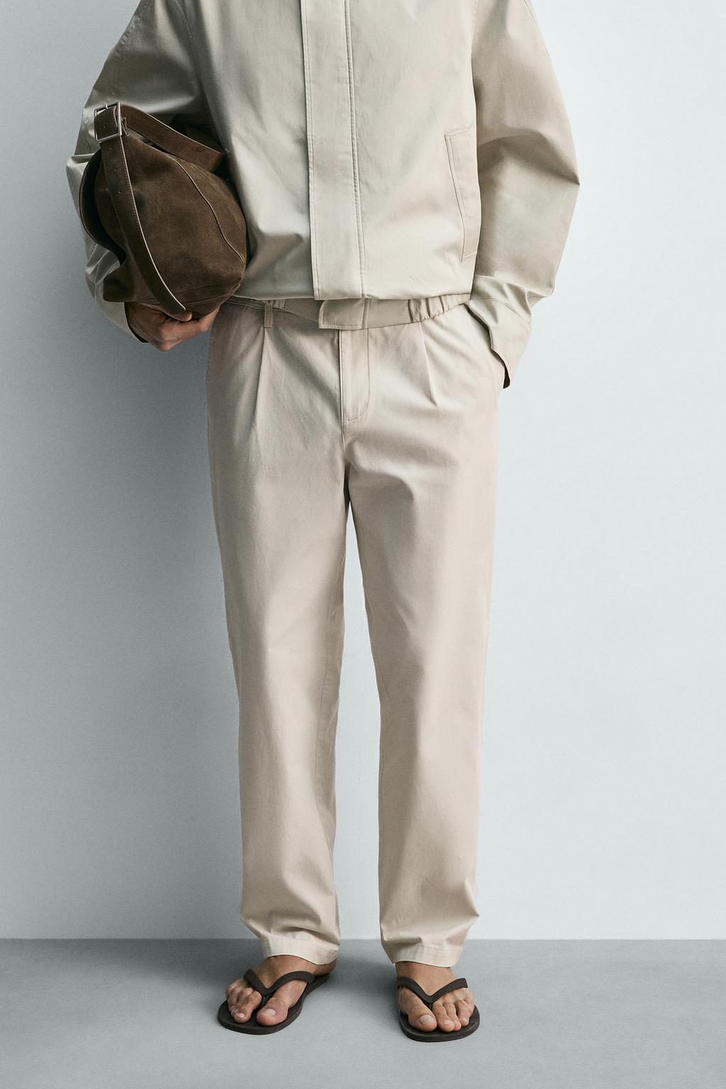 БРЮКИ STRAIGHT FIT СО СКЛАДКАМИ