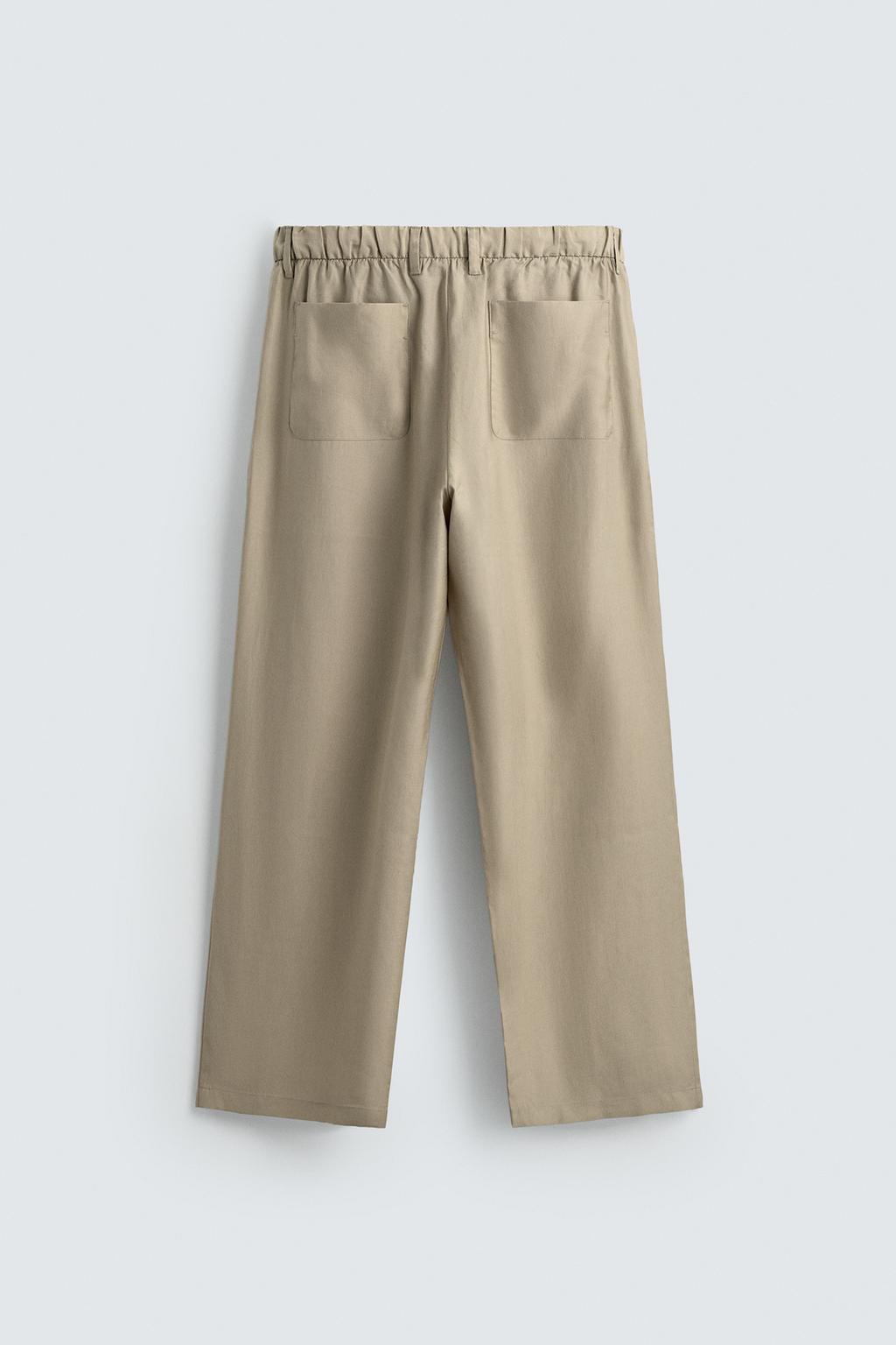 СТРУЯЩИЕСЯ БРЮКИ СО СКЛАДКАМИ