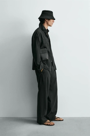 Струящиеся брюки со складками