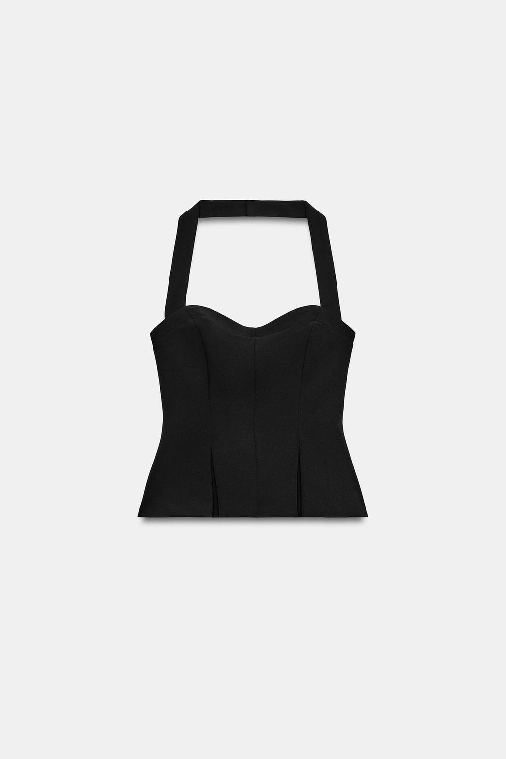 ТОП С ГОРЛОВИНОЙ ХАЛТЕР СО СБОРКАМИ