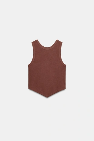 Струящийся топ с разрезом на спине- Заказать в России