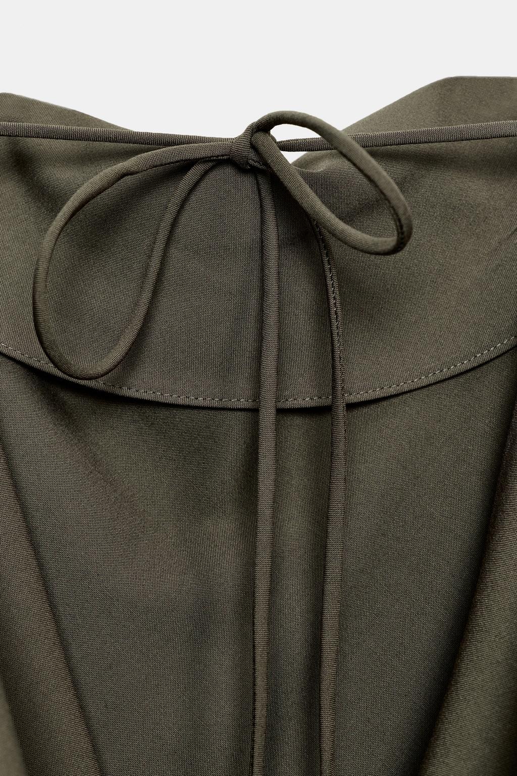 СТРУЯЩИЙСЯ ТОП С КОРОТКИМ РУКАВОМ — ZW COLLECTION