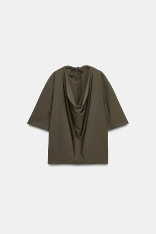 Струящийся топ с коротким рукавом — Zw Collection- Заказать в России