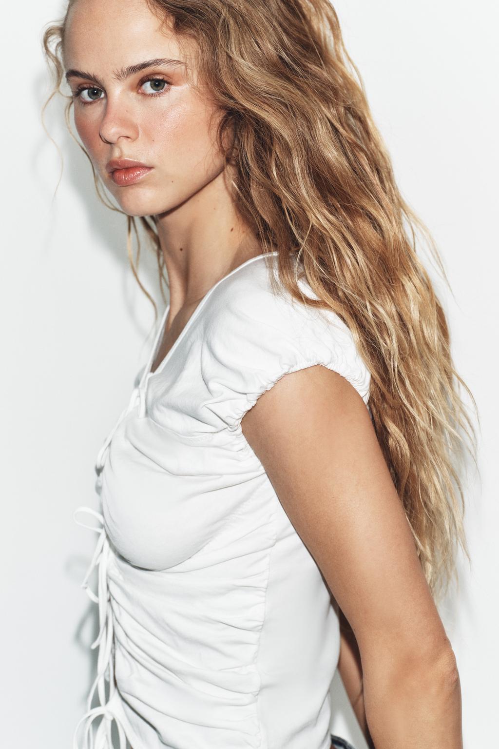 ТОП С ЗАВЯЗКАМИ И ДРАПИРОВКОЙ