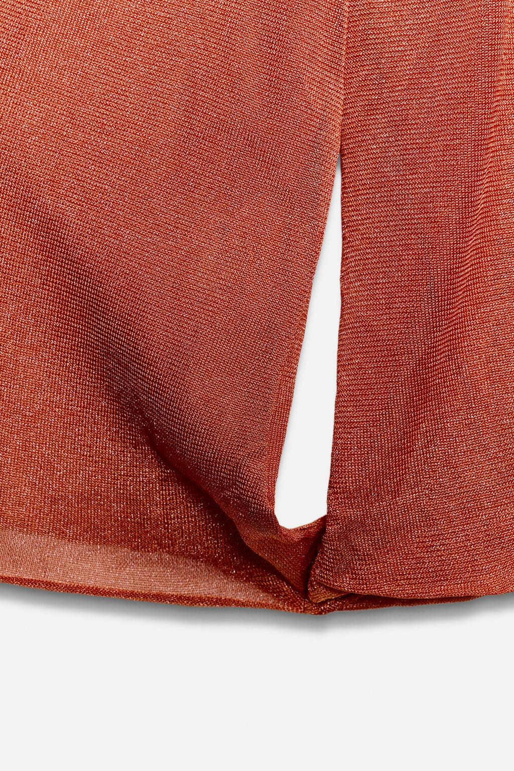 ТРИКОТАЖНЫЙ ТОП С ВОРОТНИКОМ ПОЛО