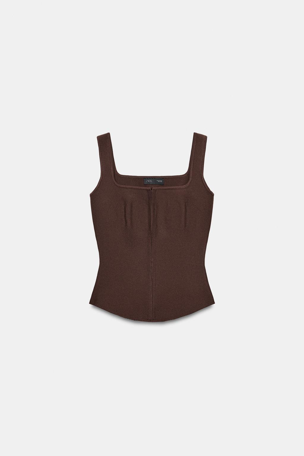 ТРИКОТАЖНЫЙ ТОП В БЕЛЬЕВОМ СТИЛЕ