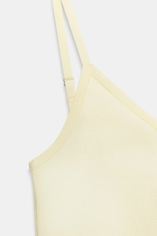 Хлопковая майка на бретелях