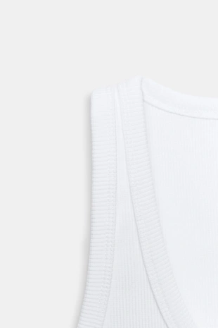 Укороченный топ в рубчик- Заказать в России