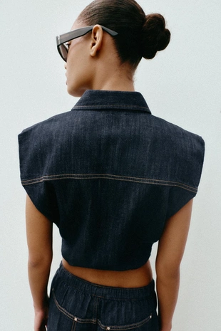 Джинсовый жилет Z1975 Globo- Заказать в России