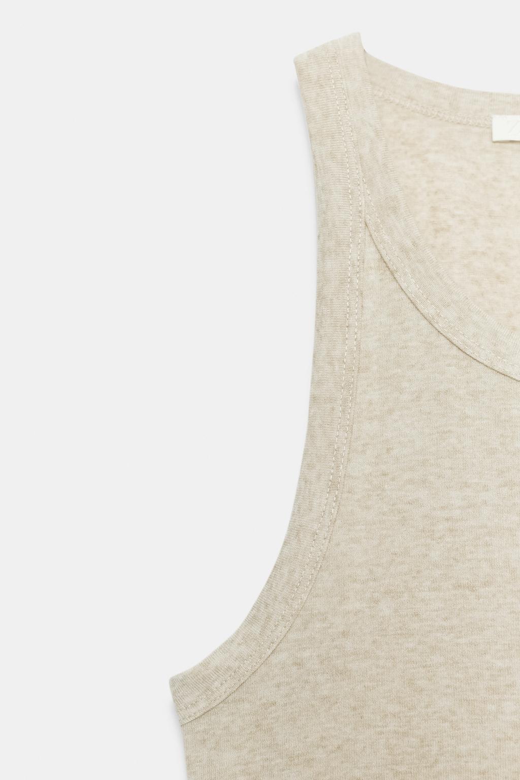 ТОП С ГОРЛОВИНОЙ ХАЛТЕР ИЗ СМЕСОВОГО ЛЬНА