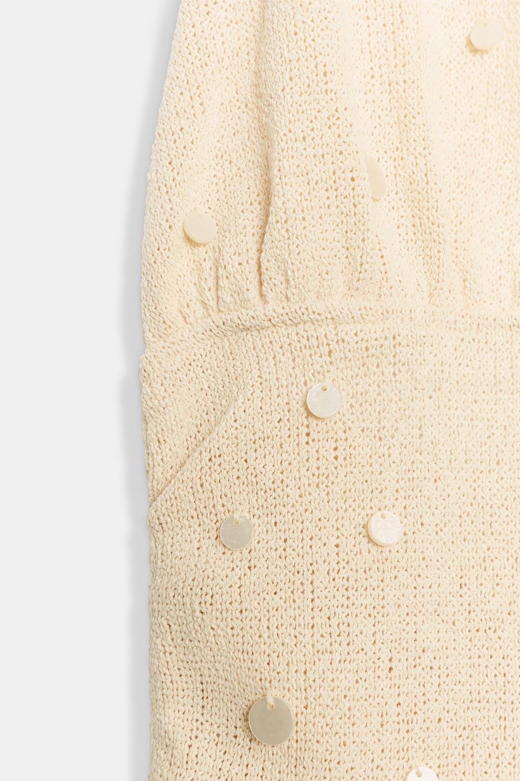 ТОП ИЗ ТКАНИ РУСТИК С БУСИНАМИ