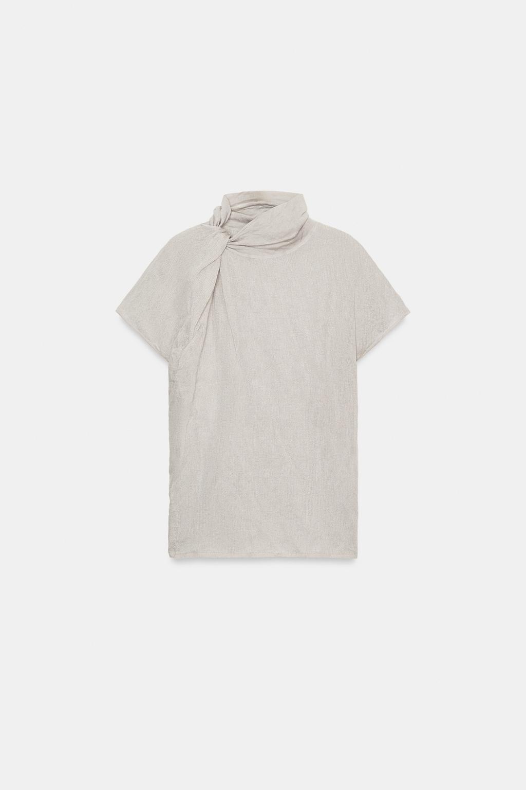 ТОП С УЗЛОМ ИЗ ЖАТОГО ТРИКОТАЖА