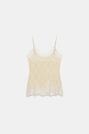 Жаккардовый топ с кружевом — Zw Collection- Заказать в России
