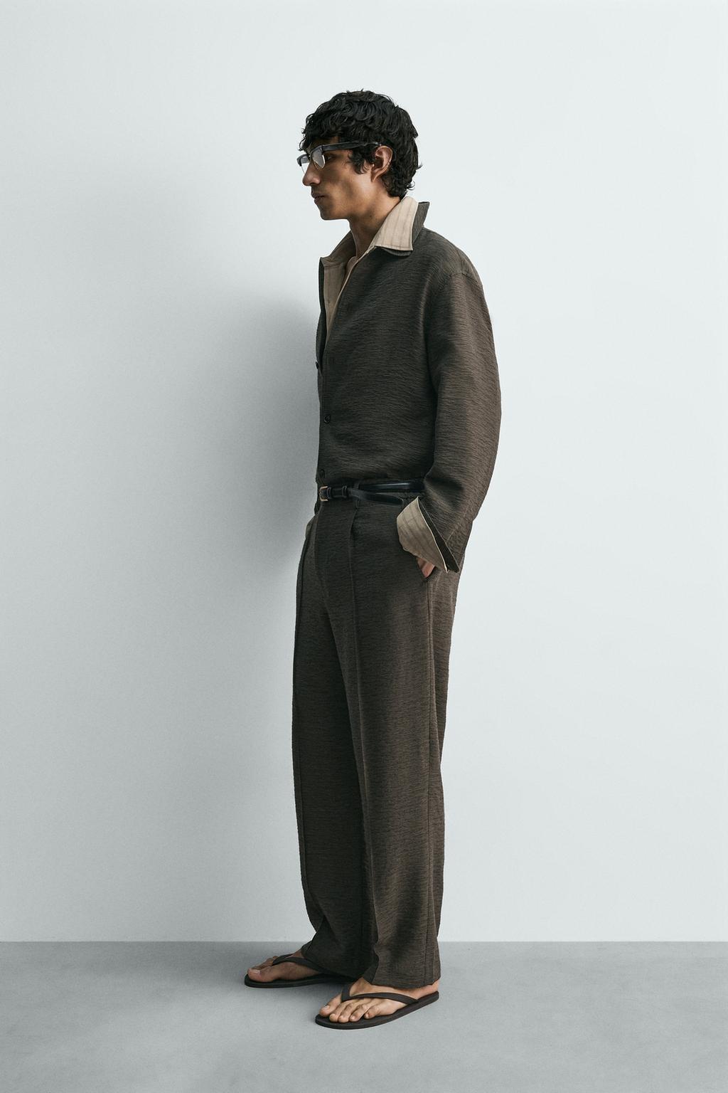 КУРТКА-РУБАШКА ИЗ СТРУЯЩЕЙСЯ ТКАНИ