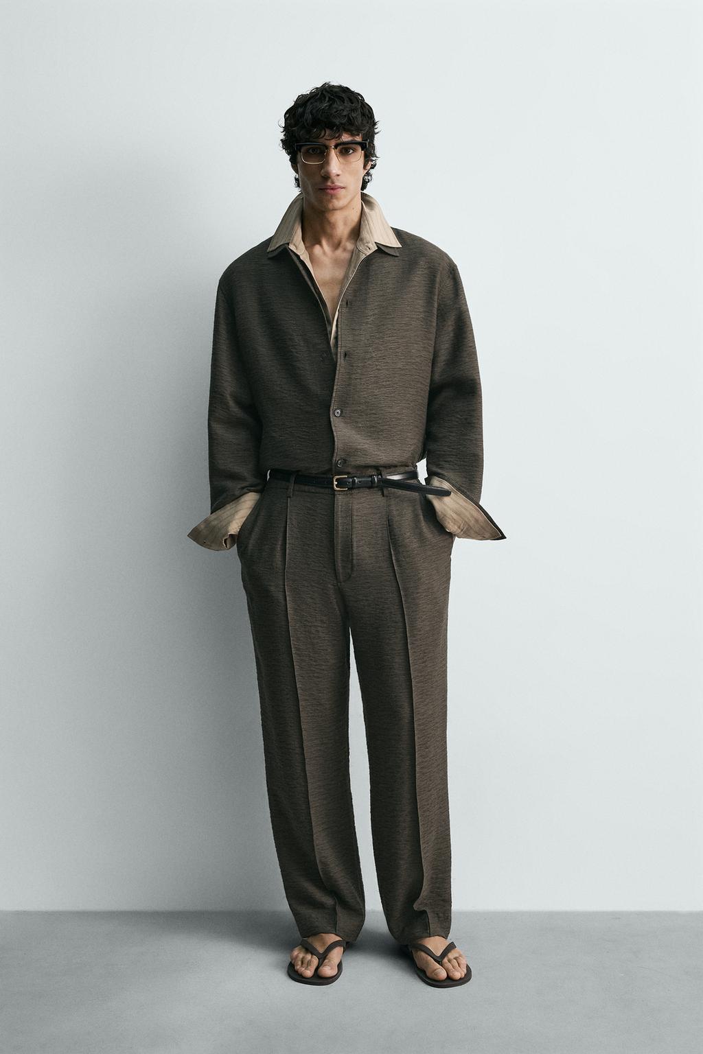 КУРТКА-РУБАШКА ИЗ СТРУЯЩЕЙСЯ ТКАНИ