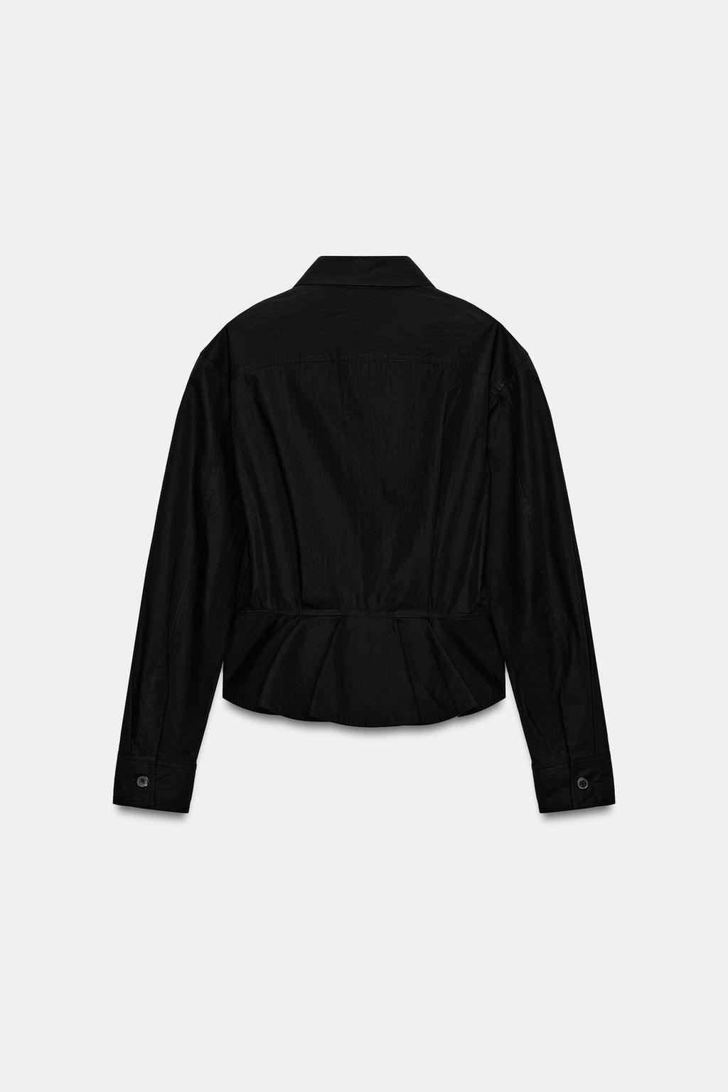 РУБАШКА С БАСКОЙ И ПУГОВИЦАМИ — ZW COLLECTION