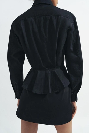 Рубашка с баской и пуговицами — Zw Collection- Заказать в России