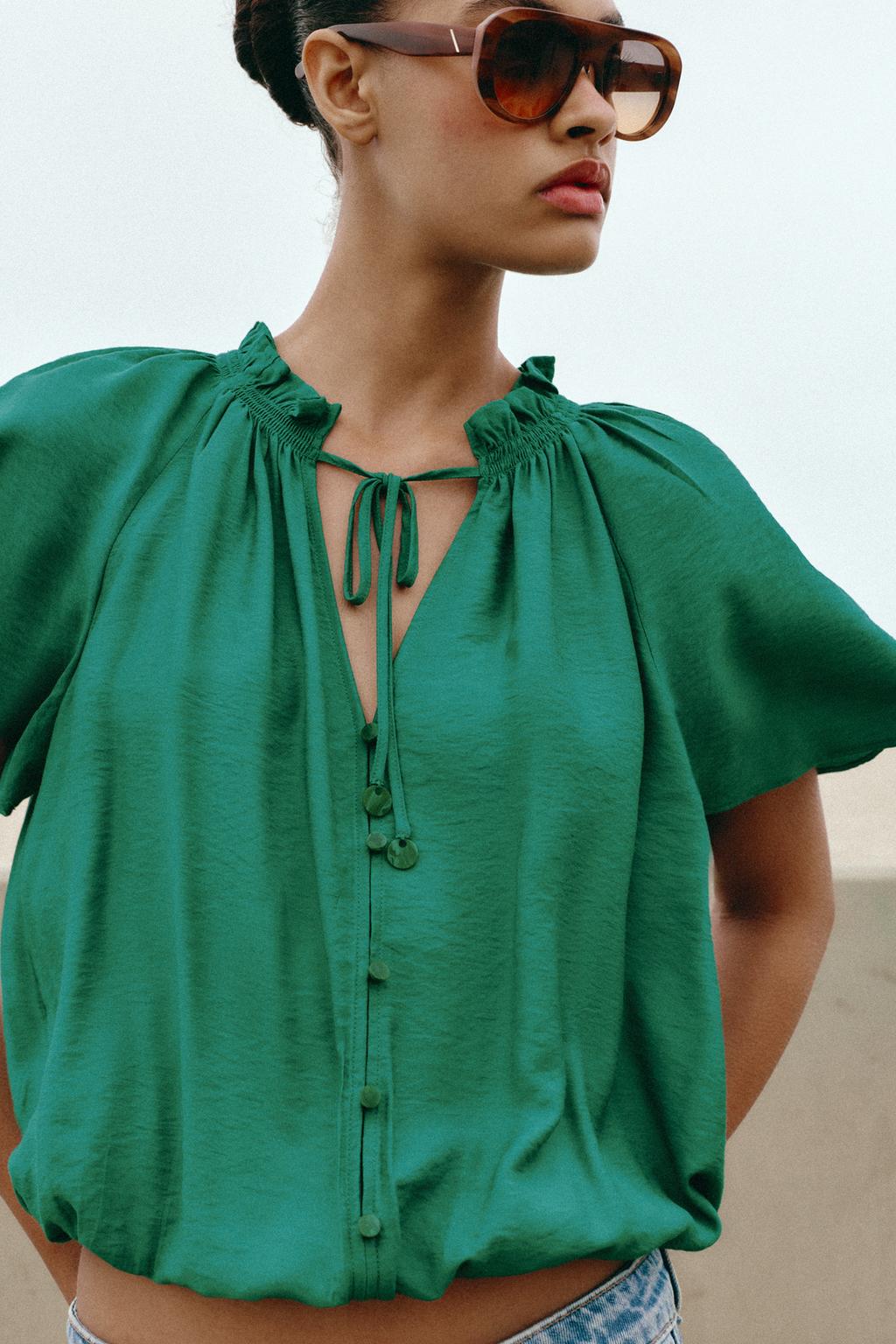 БЛУЗА В РОМАНТИЧЕСКОМ СТИЛЕ С ВОЛАНАМИ