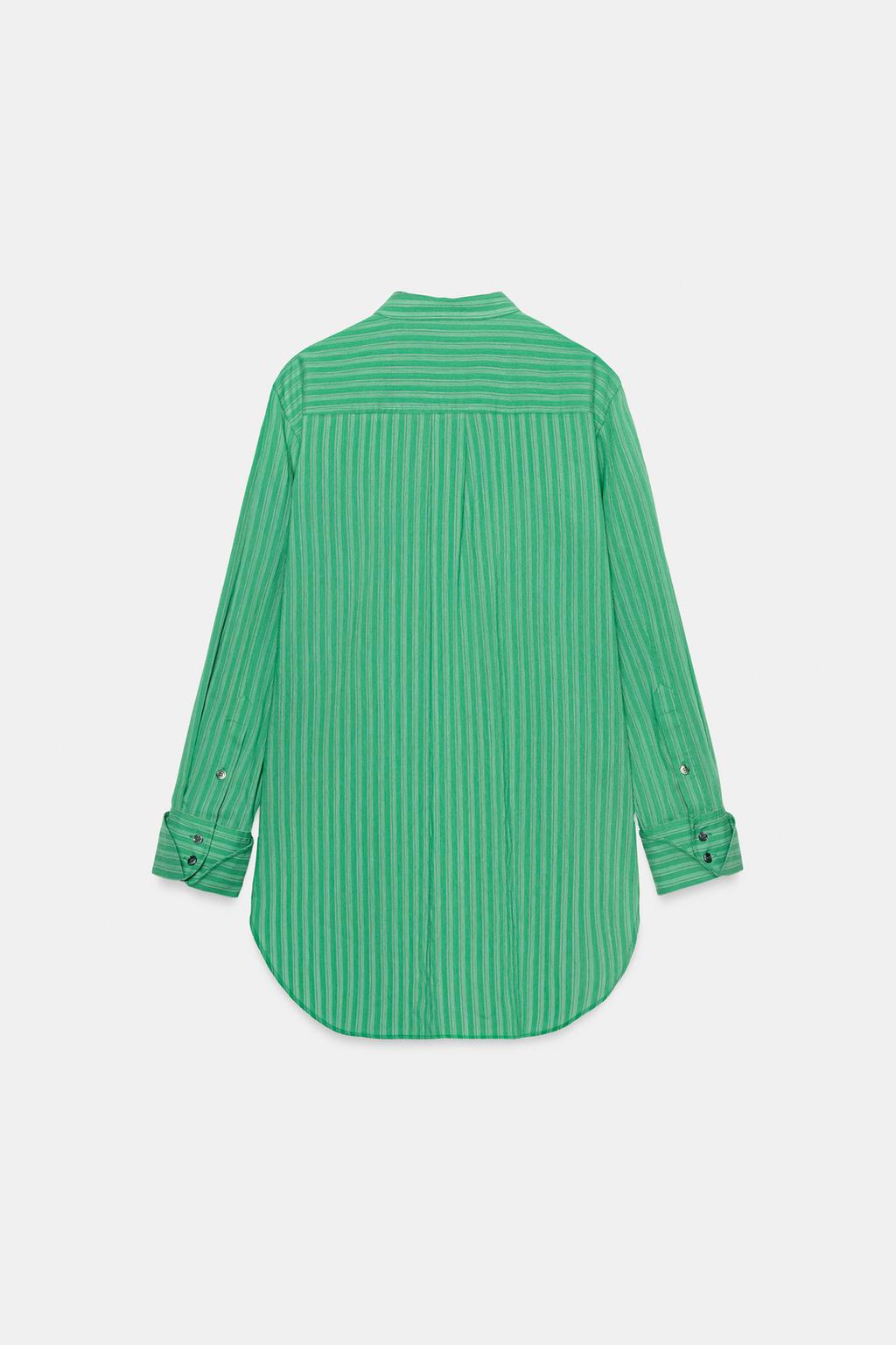 РУБАШКА В ПОЛОСКУ С НАГРУДНИКОМ — ZW COLLECTION