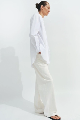 Рубашка из поплина с нагрудной планкой — Zw Collection- Заказать в России