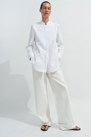Рубашка из поплина с нагрудной планкой — Zw Collection- Заказать в России