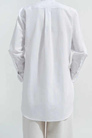 Рубашка из поплина с нагрудной планкой — Zw Collection- Заказать в России