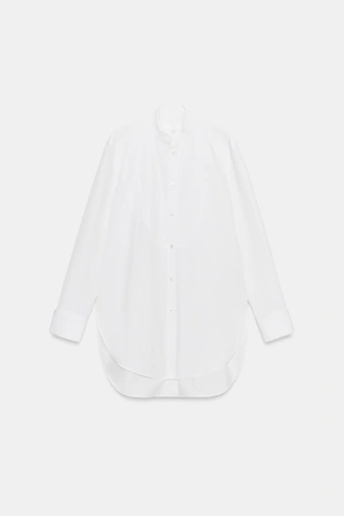 Рубашка из поплина с нагрудной планкой — Zw Collection- Заказать в России