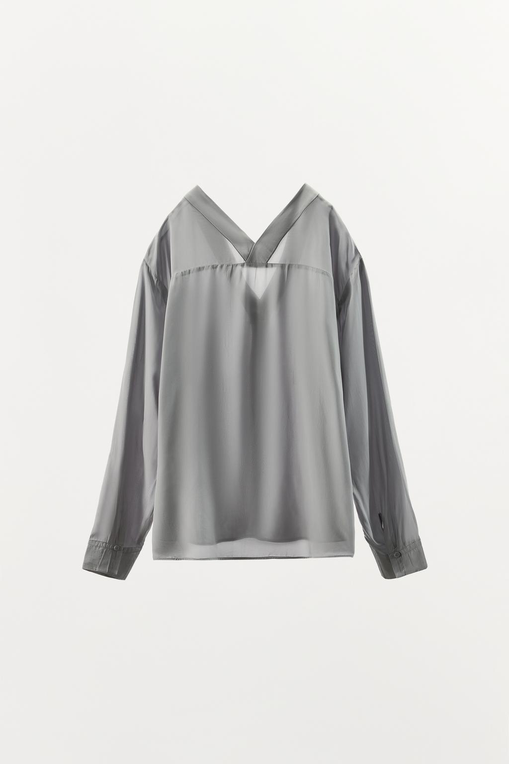 РУБАШКА В ПИЖАМНОМ СТИЛЕ ИЗ 100% ВИСКОЗЫ С КАРМАНАМИ