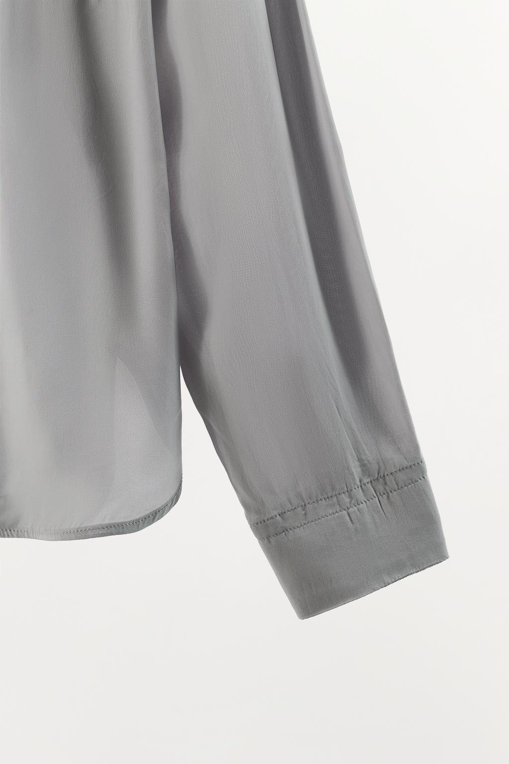 РУБАШКА В ПИЖАМНОМ СТИЛЕ ИЗ 100% ВИСКОЗЫ С КАРМАНАМИ