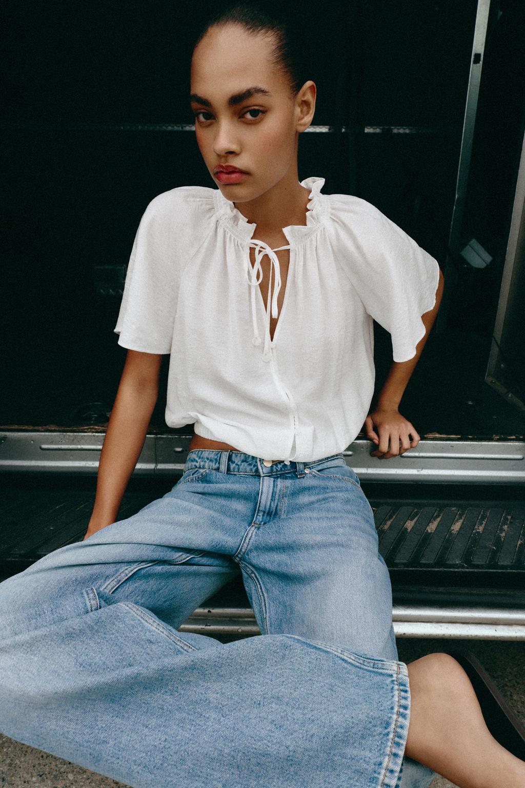 БЛУЗА В РОМАНТИЧЕСКОМ СТИЛЕ С ВОЛАНАМИ