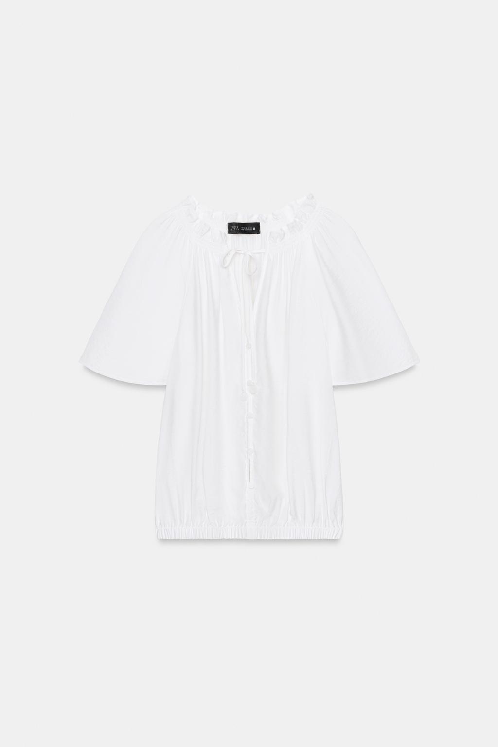 БЛУЗА В РОМАНТИЧЕСКОМ СТИЛЕ С ВОЛАНАМИ