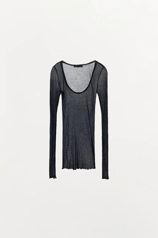 Футболка в рубчик из 100% модала- Заказать в России