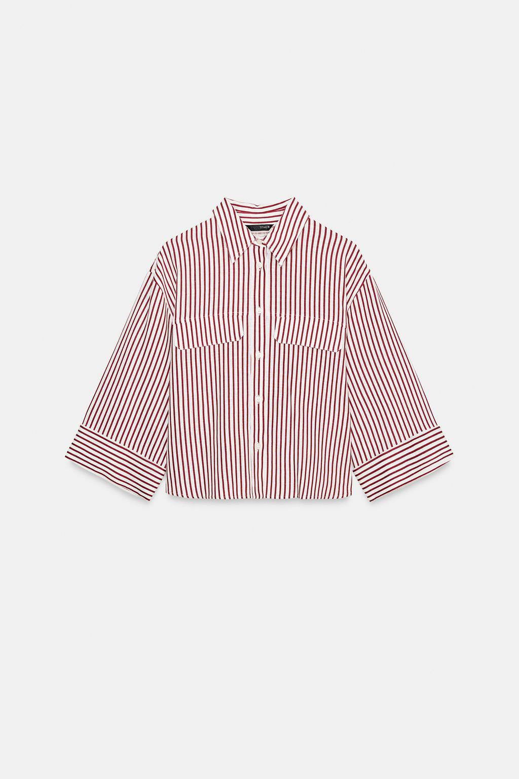 РУБАШКА В ПОЛОСКУ ИЗ ЛЬНА