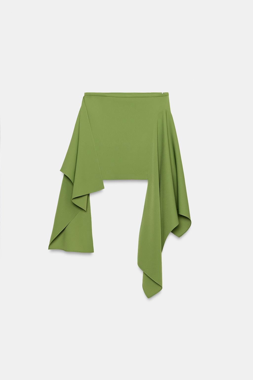 КОРОТКАЯ ЮБКА С ОСТРЫМ ПОДОЛОМ — ZW COLLECTION