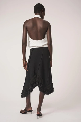 Юбка асимметричного кроя с бахромой — The Item- Заказать в России