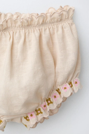 Комплект из рубашки и трусов с вышивкой- Заказать в России