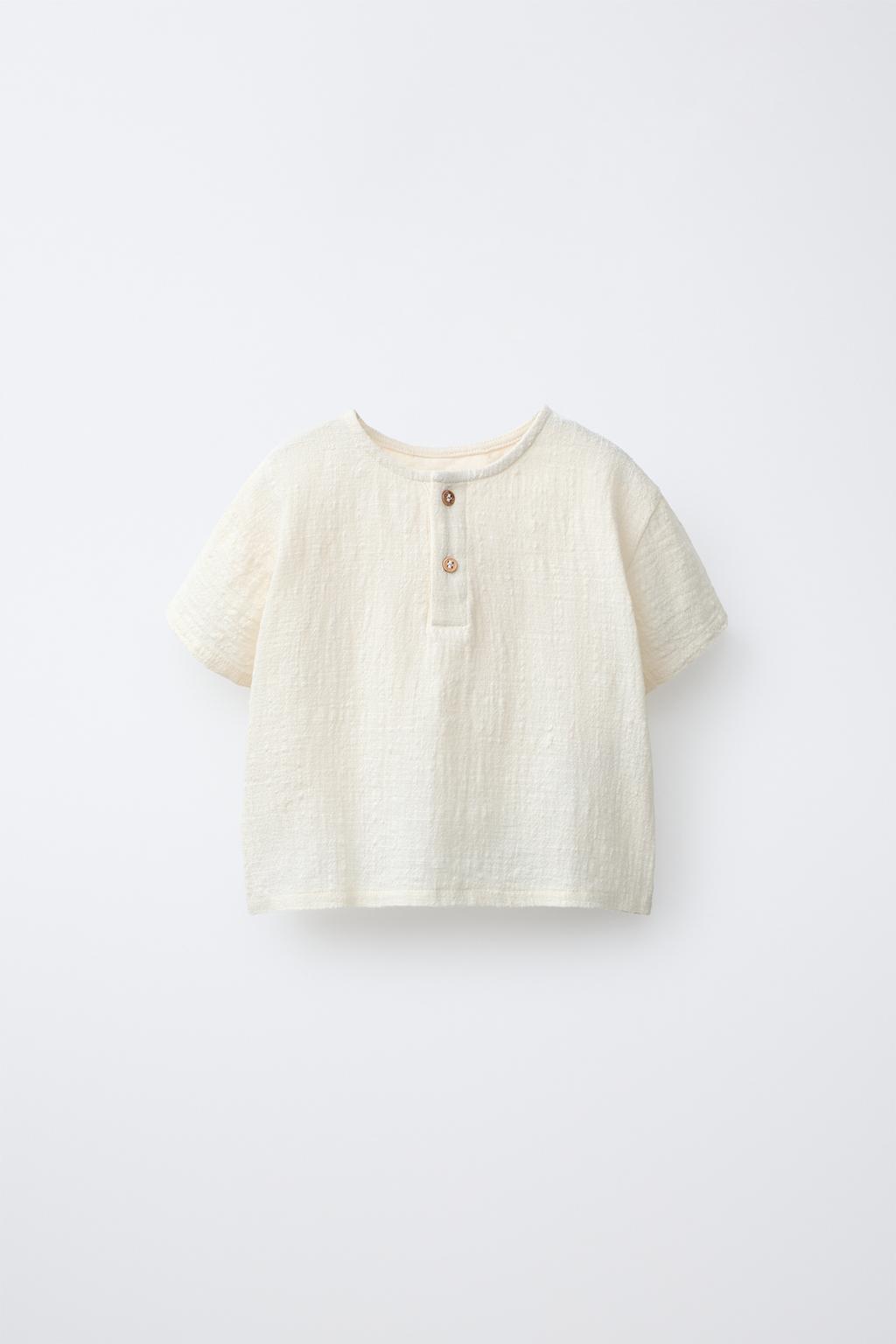 КОМБИНИРОВАННАЯ ФУТБОЛКА НА ПУГОВИЦАХ