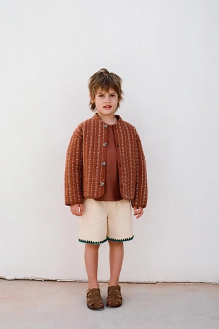 Однотонная футболка из льна и хлопка- Заказать в России