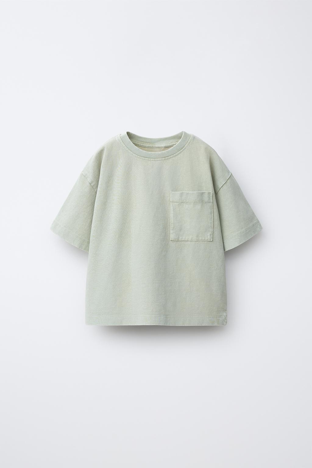 ФУТБОЛКА КРАШЕНАЯ С КАРМАНОМ